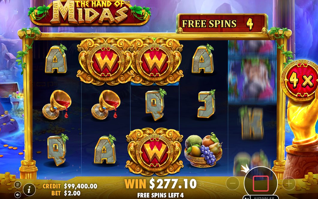 Sticky Wild-symboler står kvar på hjulen i Free Spins