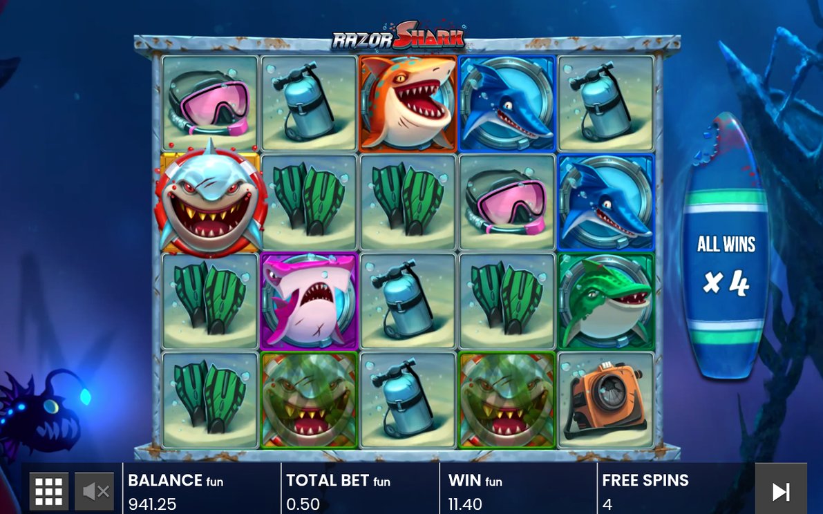Free Games med Mystery Stacks på rullarna två och fyra