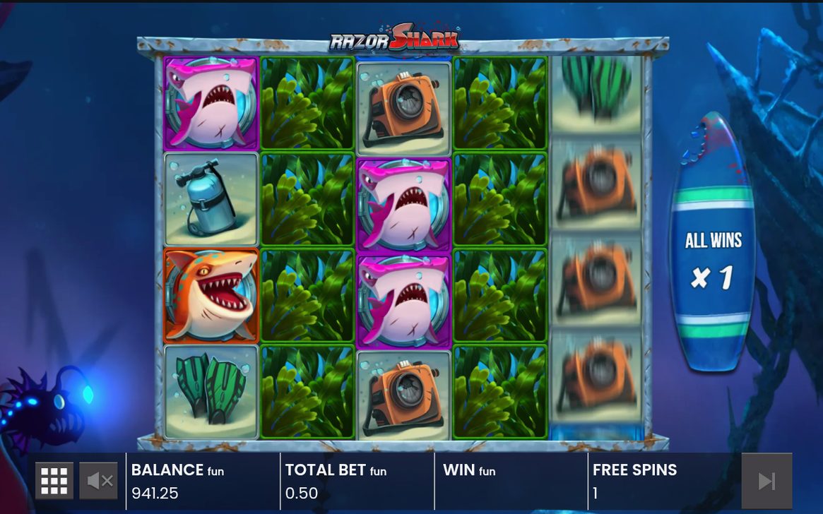ALL WINS-multiplikatorn i Free Games efter Nudge & Reveal